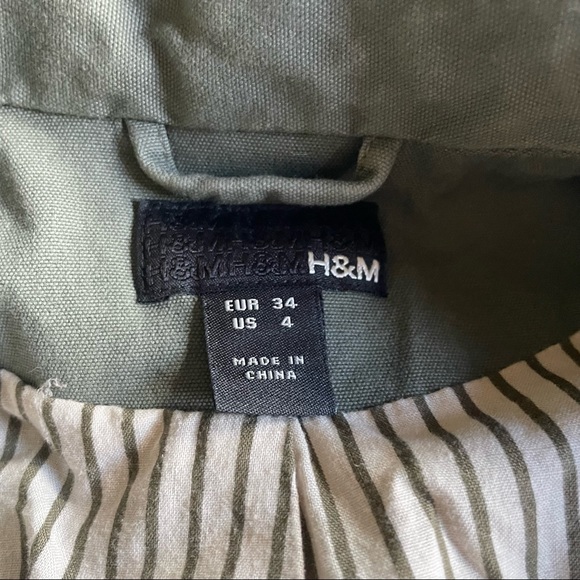 H&M Blazer - Olive Green, Size 4 - Picture 7 of 9